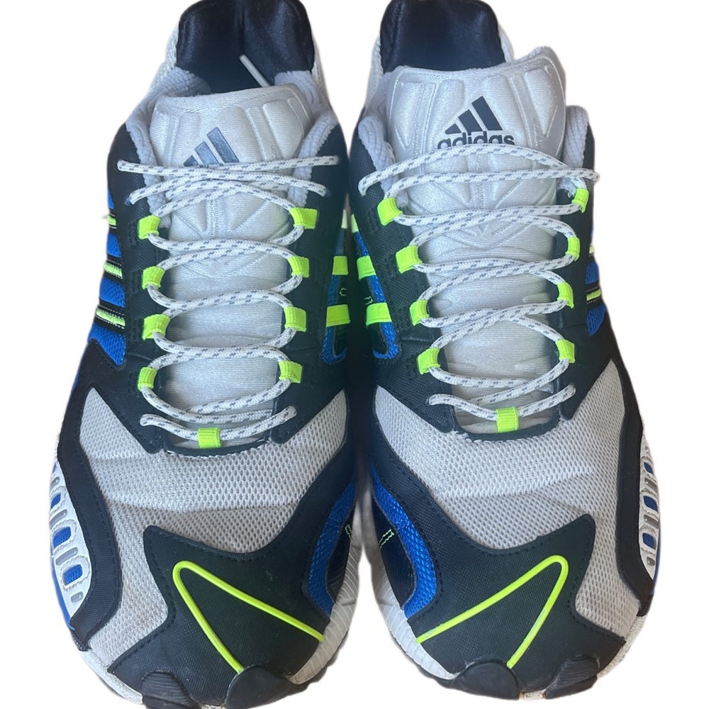 Adidas Consortium Torsion TRDC Blue and White Athletic Shoes Men’s size 10.5 - Picture 3 of 8